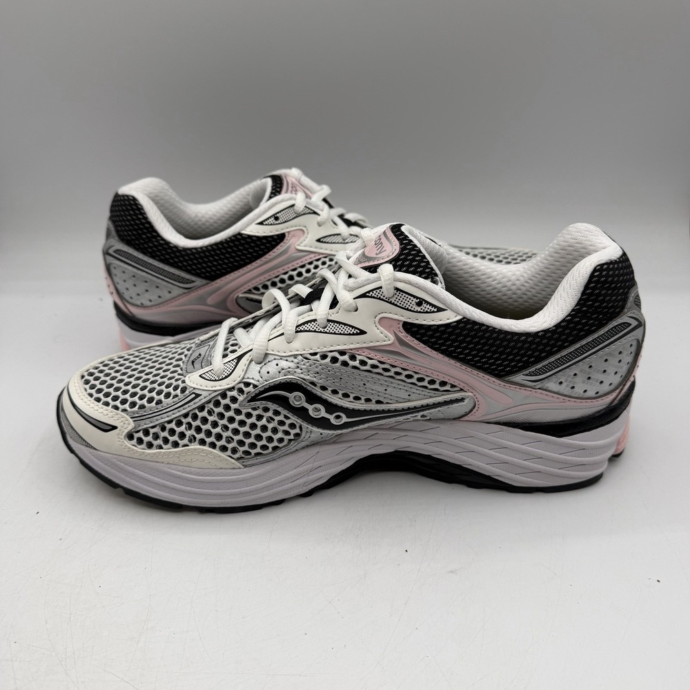 Saucony OG ProGrid Omni 9 Shoes Mens Sz 12 White Silver Pink Sneakers S70739-16 - Picture 2 of 10